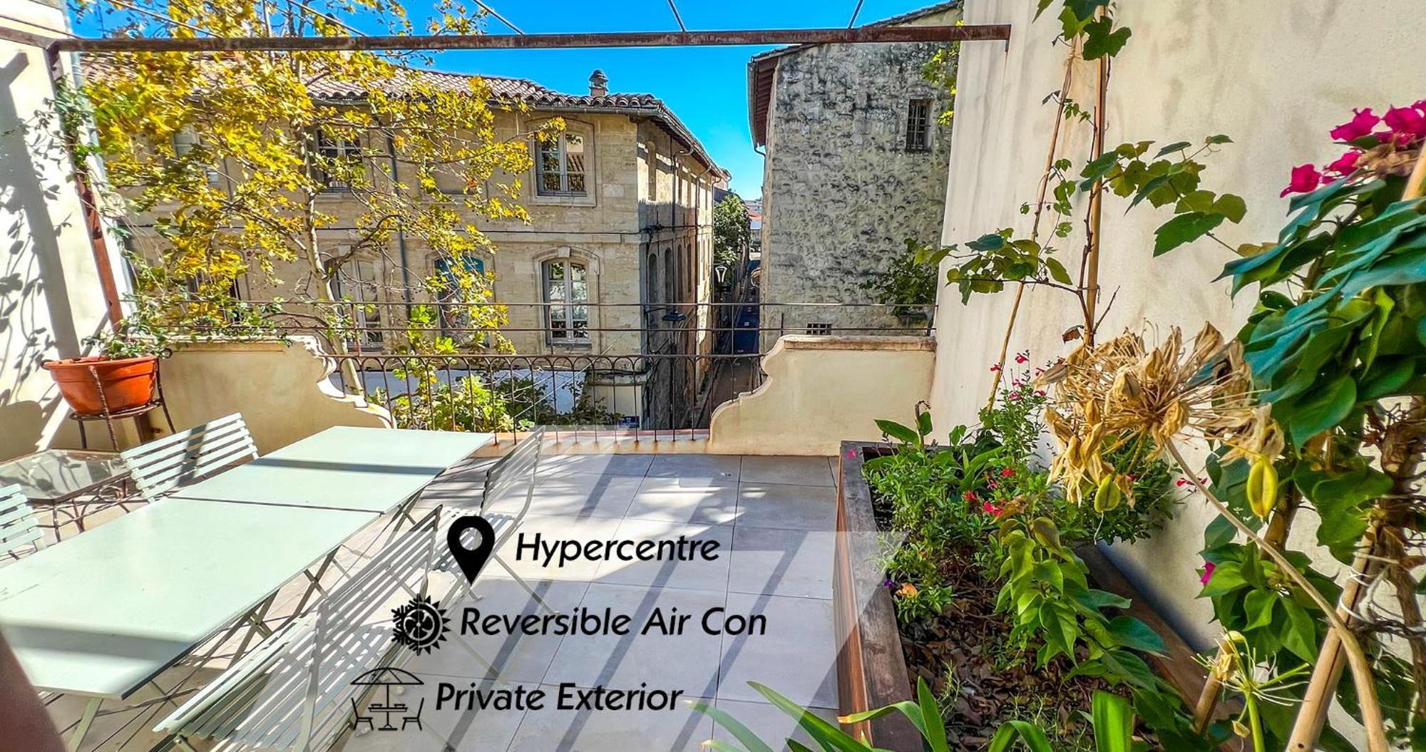 شقة Ac - Private Exterior - Duplex Quartier Des Artistes أفينيون المظهر الخارجي الصورة